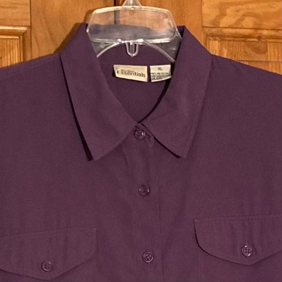 NWOT Vintage Modern Essentials Long Sleeve Top Blouse Size XL - Picture 4 of 12